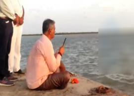 பிபோர்ஜாய் புயலை அமைதிப்படுத்த பூஜை செய்த பாஜக எம்எல்ஏ