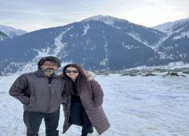 லியோ படப்பிடிப்பில் விஜய்யுடன் எடுத்த படத்தை வெளியிட்ட நடிகை திரிஷா