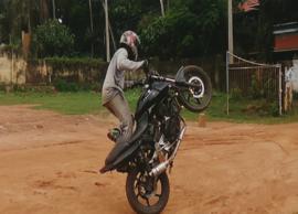 தொடர்ந்து பைக் வீலிங் செய்து அச்சுறுத்தும் இளைஞர்கள்