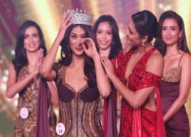 மும்பையில் நடந்த அழகிப் போட்டியில் பட்டம் வென்ற இளம் பெண்
