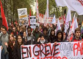 ஜனாதிபதி மக்ரோனின் சீர்திருத்த திட்டத்தை எதிர்த்து போராட்டம்