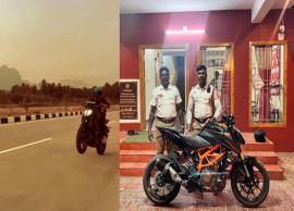 வீலிங் சாகசம் செய்து வீடியோவாக பதிவிட்ட இளைஞர் மற்றும் அவரது பெற்றோருக்கும் அபராதம்