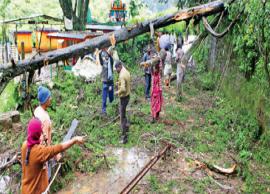 நீலகிரியில் தொடர்ந்து பெய்து வரும் மழையால் மரங்கள் சாய்ந்தன; வீடுகளை சூழ்ந்த வெள்ள நீர்