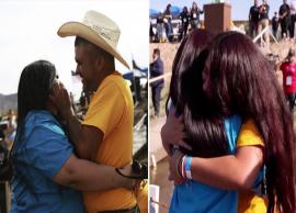 அமெரிக்கா- மெக்சிகோ எல்லையில் உறவினர்கள் மகிழ்ச்சி சந்திப்பு