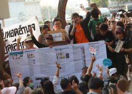 ஜனநாயக முறைப்படி தேர்தலை நடத்த வலியுறுத்தி ஆர்ப்பாட்டம்