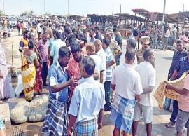 சென்னை மெரினா லூப் சாலையில் ஆக்கிரமிப்பு மீன்கடைகள் அகற்றம்