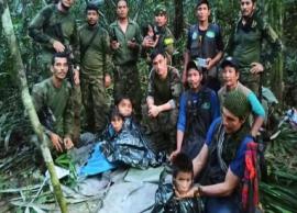 கொலம்பியா நாட்டின் அமேசான் காட்டில் சிக்கி தவித்த 4 குழந்தைகள் மீட்பு