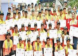 பெண் காவலர்களின் பாய்மர படகு பயணம் நிறைவடைந்தது