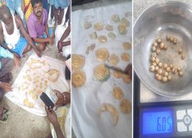 குழம்பேஸ்வரர் கோயிலில் எடுக்கப்பட்ட தங்கப் புதையல் அரசிடம் ஒப்படைத்த மக்கள்