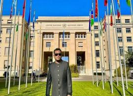 ஜெனிவா ஐ.நா. தலைமையகத்திற்கு வெளியே எடுத்த புகைப்படத்தை வெளியிட்ட பிரபல இசையமைப்பாளர்