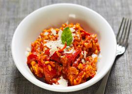 பத்து நிமிடங்களில் அற்புதமான சுவை நிறைந்த சிவப்பு ரிசொட்டோ ரெடி