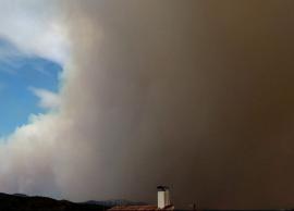 ஸ்பெயினின் என்ஸா பகுதியில் காட்டுத்தீ... போக்குவரத்து நிறுத்தம்