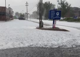 அமெரிக்காவின் கொலராடோ மாகாணத்தில் ஆலங்கட்டி மழை