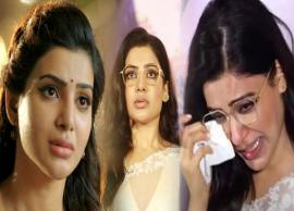 சாகுந்தலம் டிரைலர் வெளியீட்டின் போது கண்ணீர் விட்டு அழுத நடிகை சமந்தா