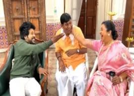 சந்திரமுகி 2 படப்பிடிப்பு தளத்தில் ராகவா, வடிவேலுடன் சிரித்து மகிழும் ராதிகா