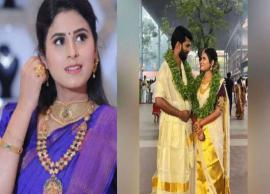 திருமணத்திற்கு பின் கணவருடன் உள்ள புகைப்படத்தை வெளியிட்ட நடிகை ரித்திகா