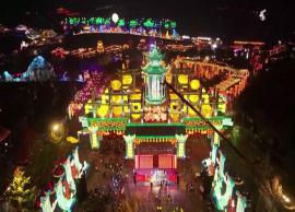 இலையுதிர் காலத்தை கொண்டாடும் சீனா... பார்வையாளர்களை கவர்ந்த ஒளித் திருவிழா