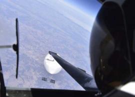 சீன உளவு பலூனை கண்காணித்த விமான பைலட் எடுத்த செல்பி படங்கள்