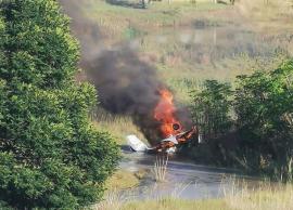 பிரான்ஸ்சின் மலைப்பிரதேசத்தில் இலகுரக விமானம் விபத்து