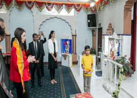 ராதாகிருஷ்ணா மந்திருக்கு சென்று வழிபாடு நடத்திய பிரதமர் ஜெசிந்தா