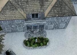 டூடுலால் வீட்டை அலங்கரித்தவர்... குவியும் பாராட்டுக்கள்: குளியல் தொட்டியை விட்டு வைக்கலை