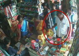 போலி பதிவெண் கொண்ட பைக்கில் வந்து மளிகைக்கடையில் திருட்டு