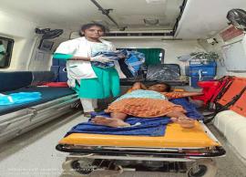 மருத்துவமனைக்கு செல்லும் வழியிலேயே 108 ஆம்புலன்சில் பெண்ணுக்கு பிரசவம்