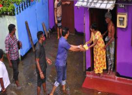 வெள்ளத்தால் பாதித்தவர்களுக்கு நிவாரண உதவி வழங்கல்