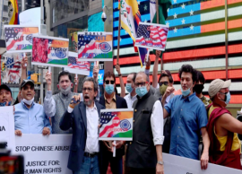 சீனாவுக்கு எதிராக அமெரிக்காவில் வாழும் திபெத் சமுதாய மக்கள் போராட்டம்
