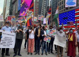 அமெரிக்காவில் உள்ள சீன தூதரகம் முன் இந்திய - அமெரிக்கர்கள் இன்று போராட்டம்