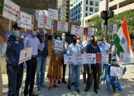 அமெரிக்காவின் சிகாகோ நகரில் சீனாவை கண்டித்து ஆர்ப்பாட்டம்