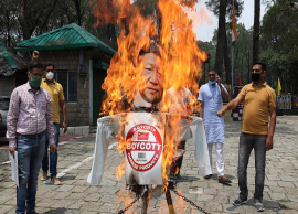 கல்வான் பள்ளத்தாக்கு மோதலுக்கு கண்டனம் தெரிவித்து தரம்சாலாவில் போராட்டம்