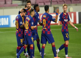 சாம்பியன்ஸ் லீக் கால்பந்து போட்டியில் பார்சிலோனா அணி கால்இறுதிக்கு முன்னேறியது