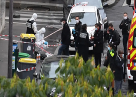 பாரீசில் பயங்கரவாதிகளால் 12 பேர் கொல்லப்பட்ட பத்திரிகை அலுவலகம் முன்பு மீண்டும் ஒரு கத்திக்குத்து