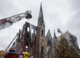 அமெரிக்காவின் 128 ஆண்டுகள் பழைமை வாய்ந்த தேவாலயத்தில் தீ விபத்து