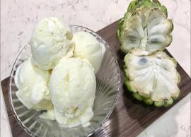 எளிய முறையில் கஸ்டார்ட் ஆப்பிள் ஐஸ்க்ரீம் செய்யலாம் வாங்க!