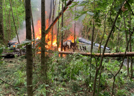 ஜார்ஜியாவில் சிறிய ரக விமானம் தீப்பிடித்து விழுந்து 5 பேர் உயிரிழப்பு 