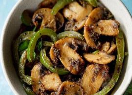 காளான் குடைமிளகாய் பொரியல் செய்வது எப்படி?