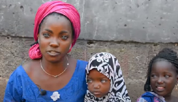 நீல நிற விழிகளால் கைவிட்ட கணவர்; குழந்தைகளுடன் தவிக்கும் நைஜீரிய பெண்