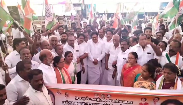 rahul gandhi,batuthalai,congress,demonstration,cbi raid ,ராகுல்காந்தி, பத்துதலை, காங்கிரஸ், ஆர்ப்பாட்டம், சிபிஐ சோதனை