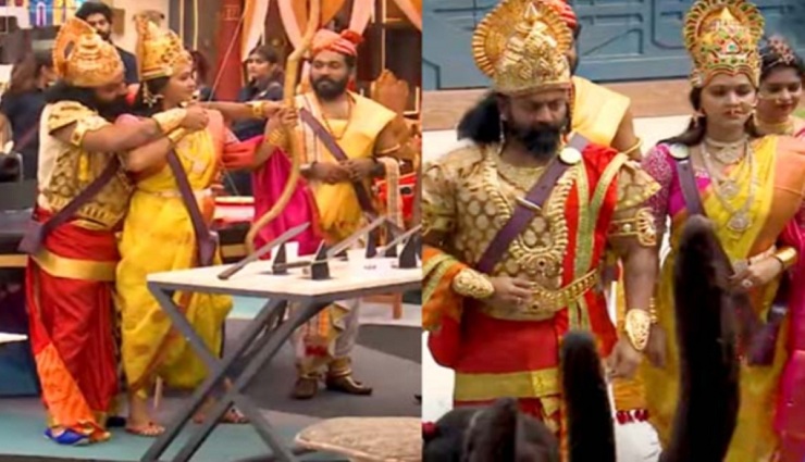 அரண்மனையாக மாறிய பிக்பாஸ் வீடு... மன்னர், ராணியாக ராபர்ட், ரக்சிதா