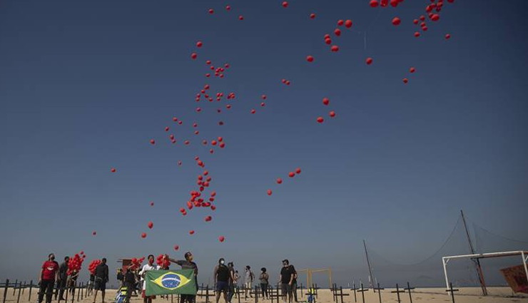 corona death,red balloons,brazil,corona virus ,கொரோனா மரணம், சிவப்பு பலூன்கள், பிரேசில், கொரோனா வைரஸ்