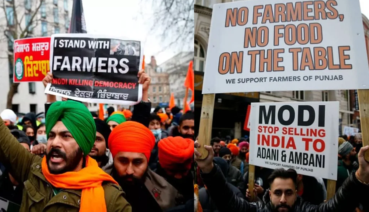 protest,london,indian farmers,delhi struggle ,எதிர்ப்பு, லண்டன், இந்திய விவசாயிகள், டெல்ஹி போராட்டம்
