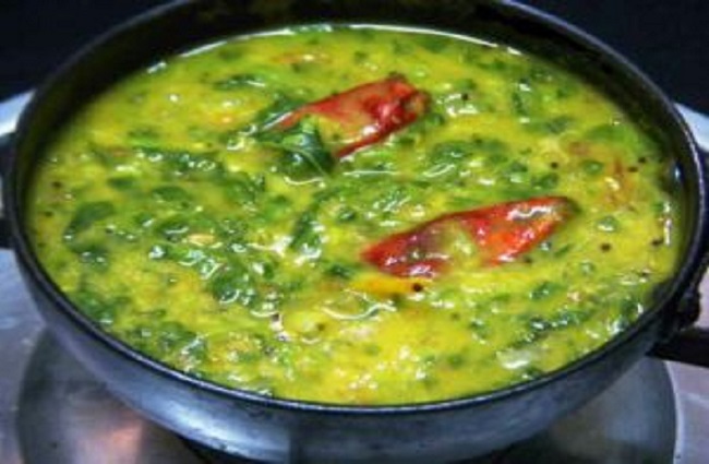 sambar,drumstick and spinach ,சாம்பார் ,முருங்கை கீரை