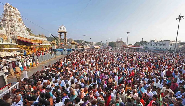 devotees,tirupati,crowd ,பக்தர்கள் , திருப்பதி,கூட்டம் 