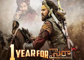 నేటితో ఏడాది పూర్తి చేసుకున్న మెగాస్టార్ సైరా నరసింహారెడ్డి