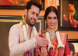 సింపుల్‌గా నితిన్‌,షాలినిల నిశ్చితార్ధం