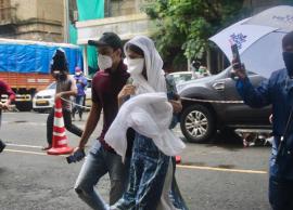 సుశాంత్ మృతి కేసులో ఈడీ కార్యాలయానికి హాజరు అయిన రియా చక్రవర్తి