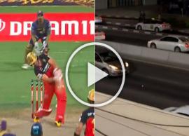 IPL 2020 RCB vs KKR : చెలరేగిన ఏబీ డివిలియర్స్... ఓ భారీ సిక్స్ రోడ్డుపై వెళ్తున్న కారుని ఢీకొట్టింది...!