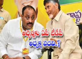 చంద్రబాబు కీలక నిర్ణయం.. టీడీపీ అధ్యక్షుడిగా అచ్చెన్నాయుడు